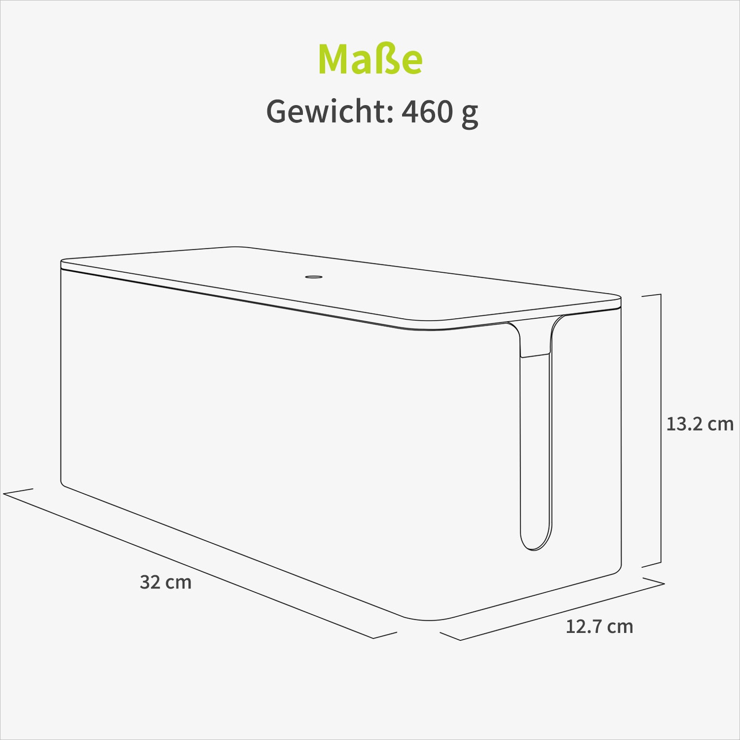 acropaq-kabelbox-medium-schwarz-steckdosenleiste image 7