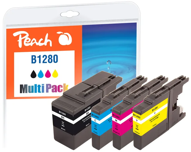 peach-pbp-druckerpatronen-xxl-brother-lc-1280-4er-spar-pack image 1