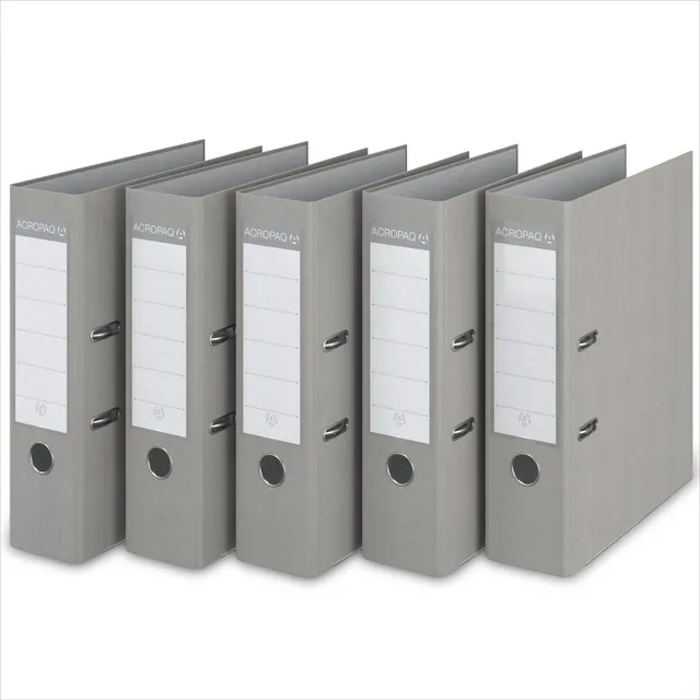 acropaq-ordner-a4-2-ringe-75-mm-grau-5er-pack image 1