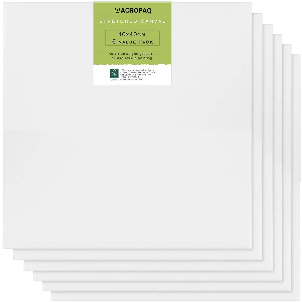 acropaq-k-nstlerbedarf-leinwand-40x40-wei-6-st-ck image 1