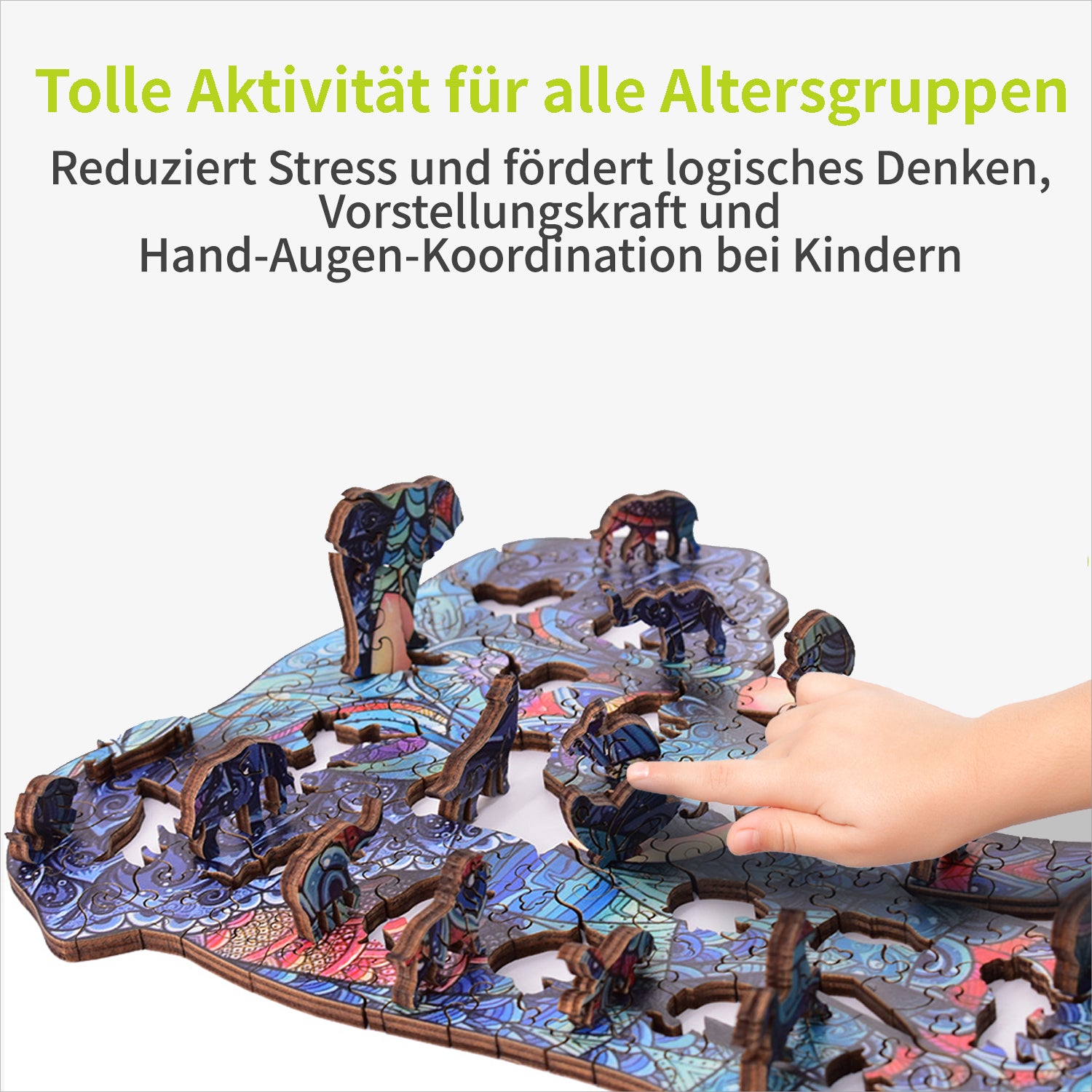 acropaq-holzpuzzle-elefant-200-teile-a3-puzzle image 4