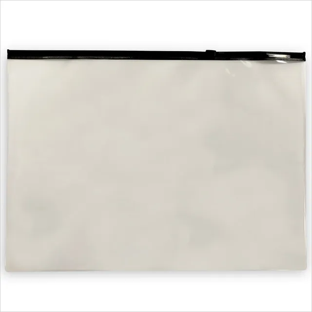 acropaq-rei-verschlusstasche-a4-transparent-schwarz-5er-pack image 1