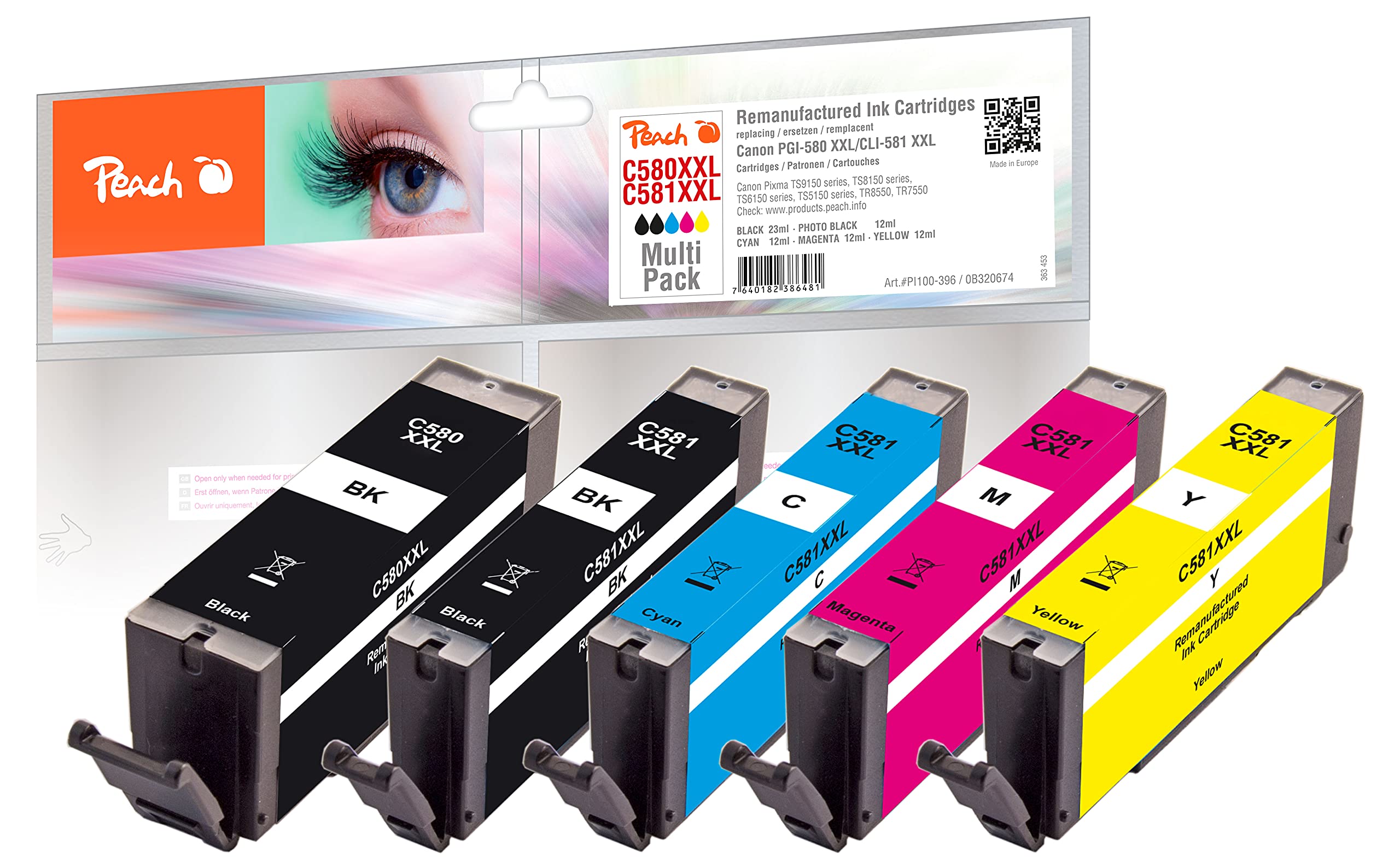peach-pbp-pi100-396-patronen-canon-580-581xxl-5er-spar-pack image 1