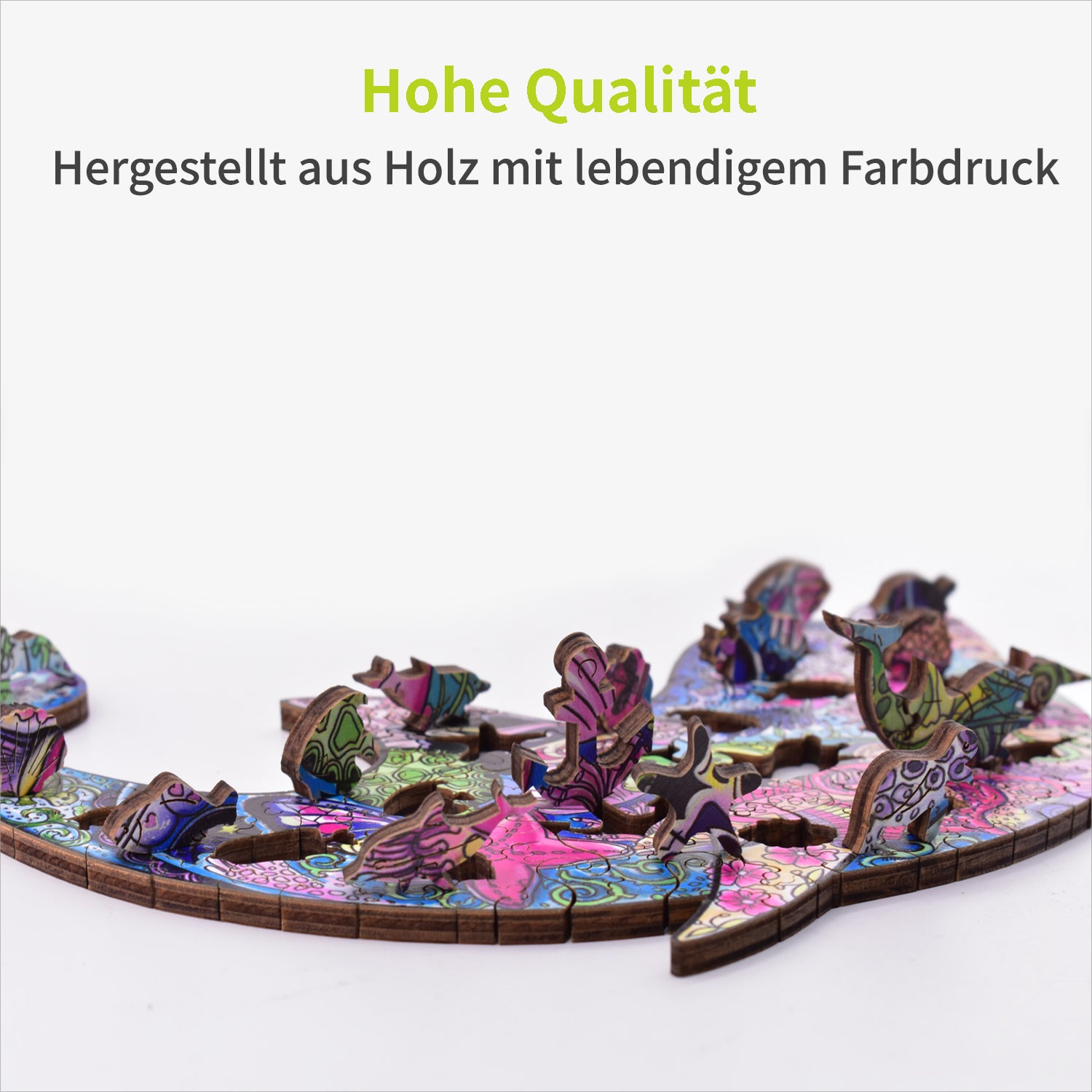 acropaq-puzzles-holzpuzzle-delfin-150-teile-a4 image 3