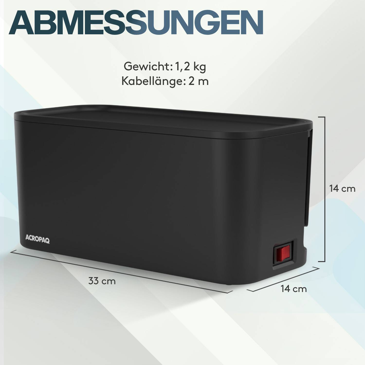acropaq-arbeitsergonomie-steckdosenleiste-5-fach-usb-schwarz image 8