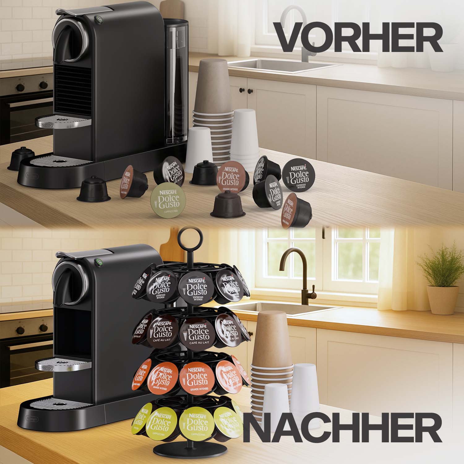 acropaq-kapselhalter-dolce-gusto-36-schwarz-drehbar image 5