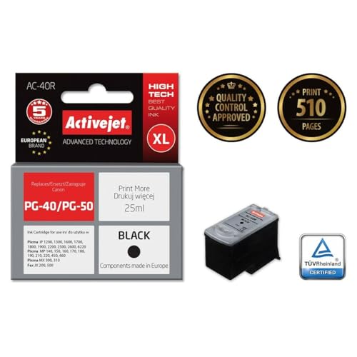 activejet-ac-40r-druckerpatrone-canon-pg-40-schwarz-25ml image 4