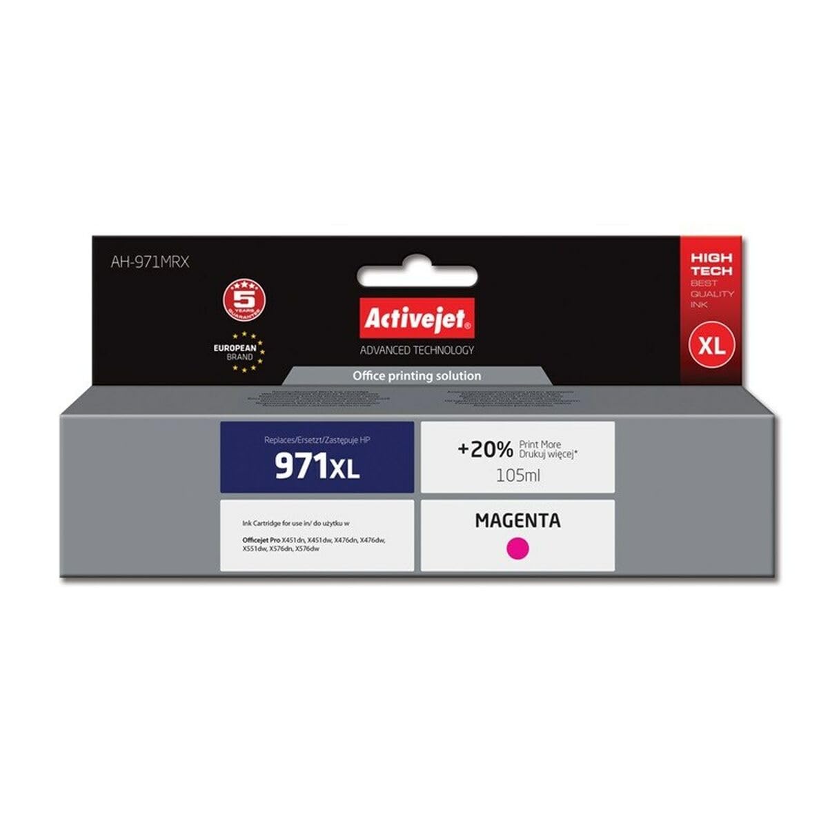 activejet-ah-971yrx-tinte-gelb-100-ml-f-r-hp-971xl image 1