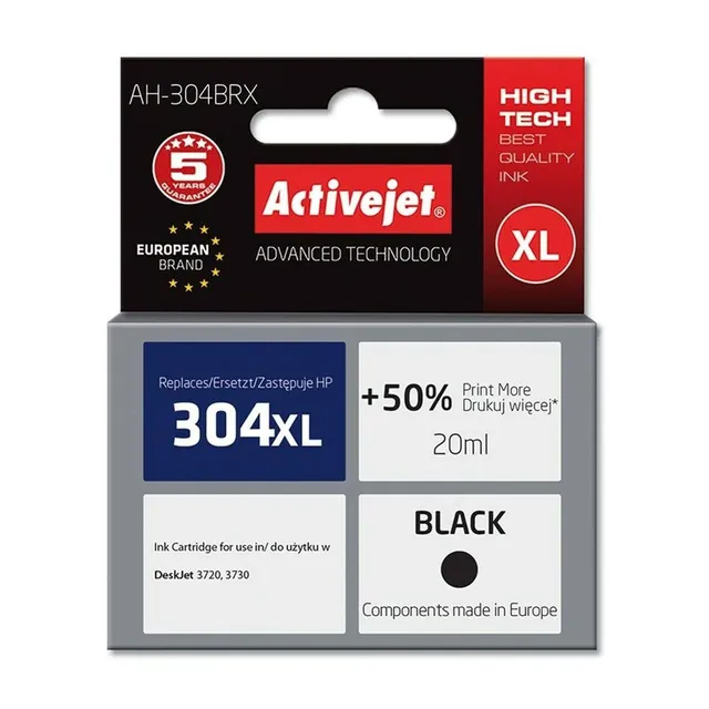 activejet-ah-304brx-druckerpatrone-schwarz-xl-f-r-hp-304xl image 1