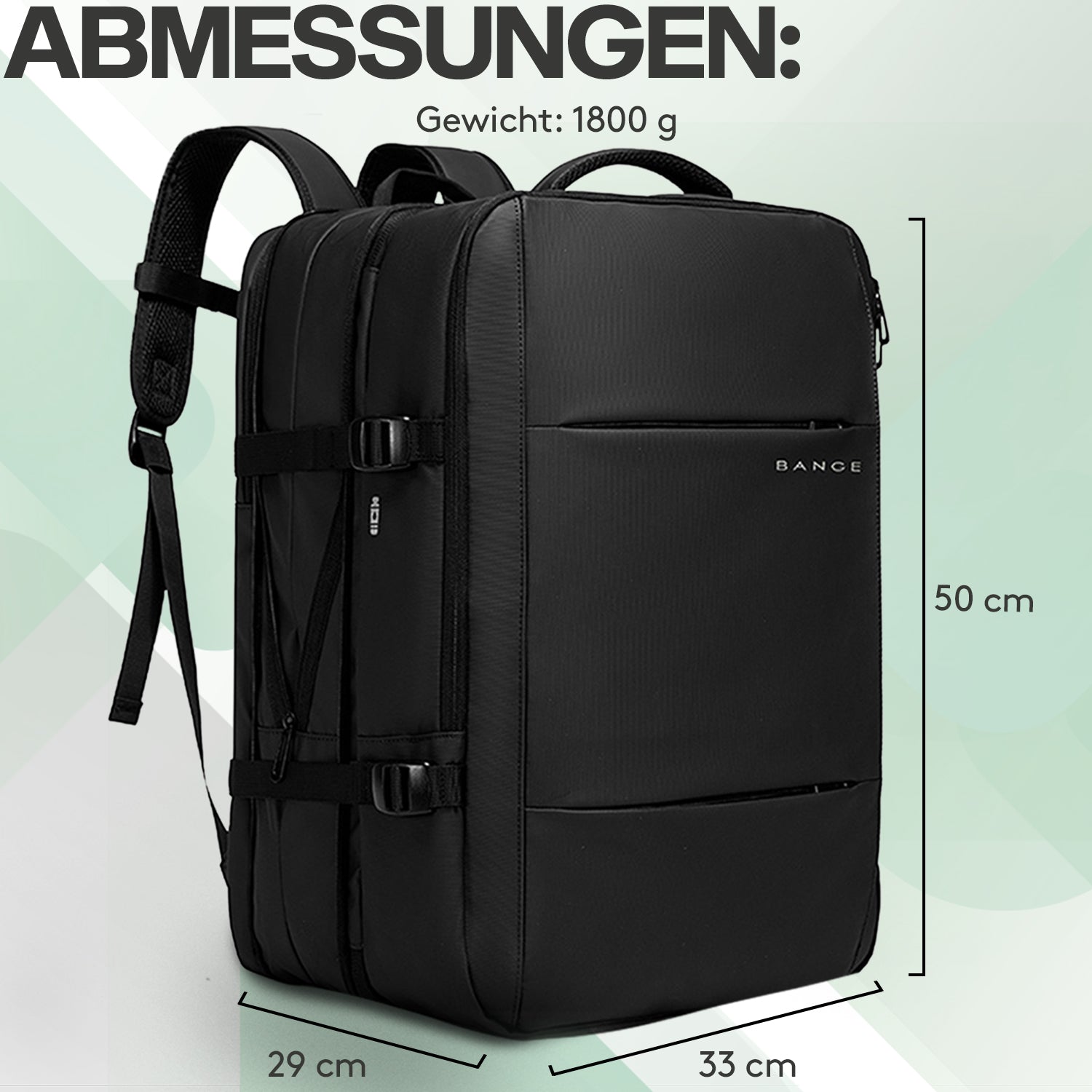 acropaq-rucksack-26-45l-schwarz-usb-flaschenhalter image 6