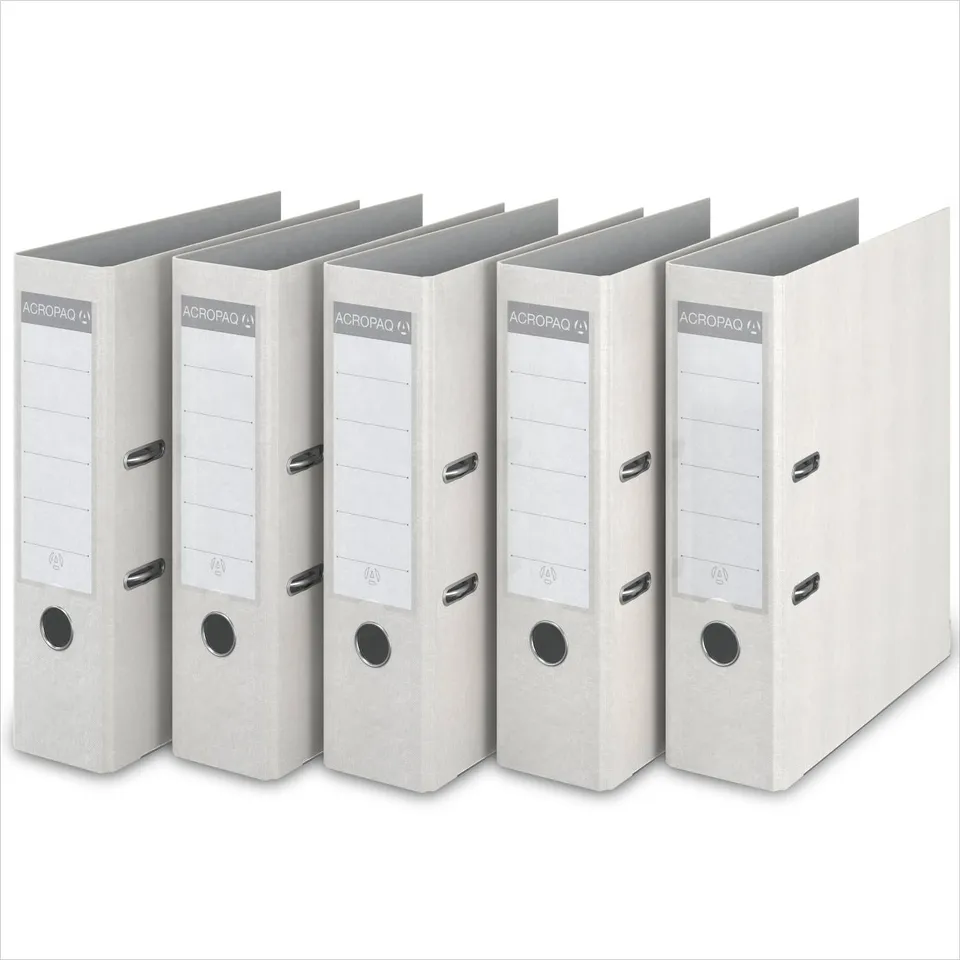 acropaq-aktenordner-a4-2-ring-75-mm-wei-5er-pack image 1