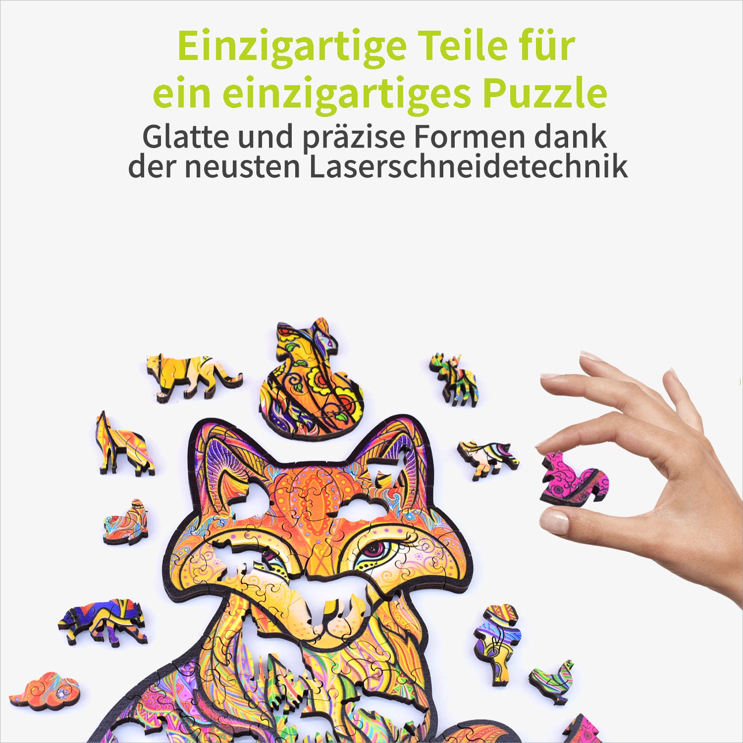 acropaq-holzpuzzle-fuchs-150-teile-a4-format image 3