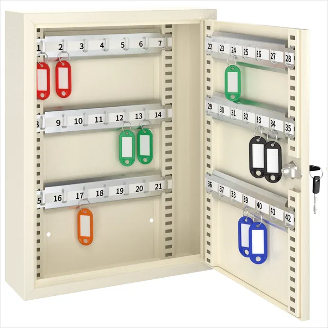 acropaq-schl-sselk-sten-safes-schl-sselkasten-42-haken-schwarz image 1