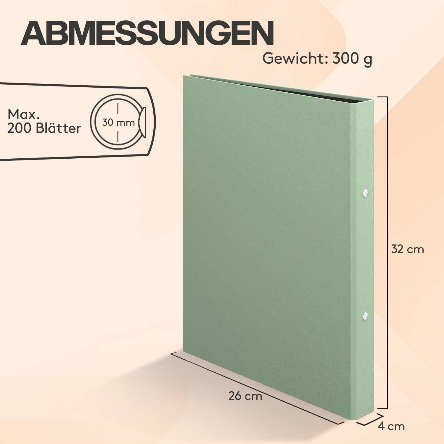 acropaq-ordner-a4-2-ringe-40-mm-ringordner-4er-erdfarben image 6