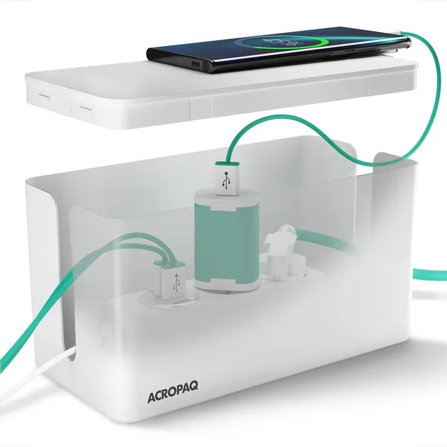 acropaq-kabelbox-klein-wei-f-r-mehrfachsteckdosen image 1
