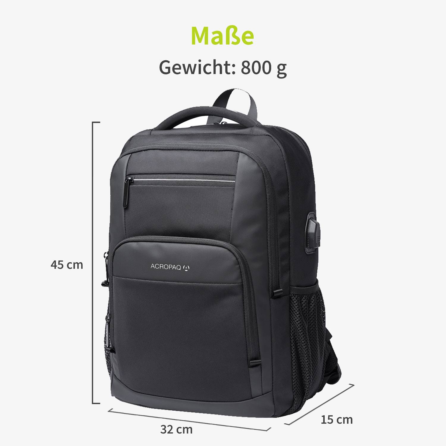acropaq-rucksack-17-zoll-laptop-schwarz-wasserdicht-usb image 7