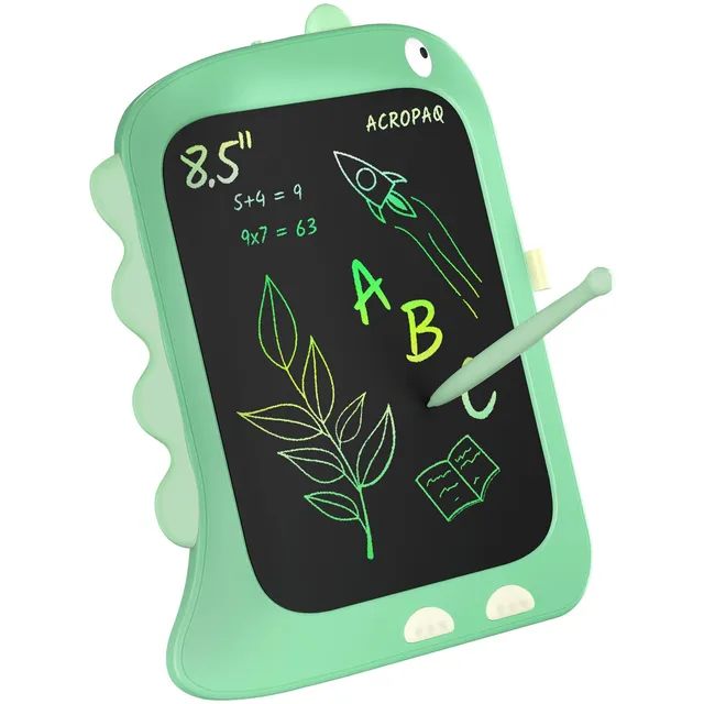 acropaq-lcd-schreibtafel-dino-8-5-zoll-gr-n-f-r-kinder image 1
