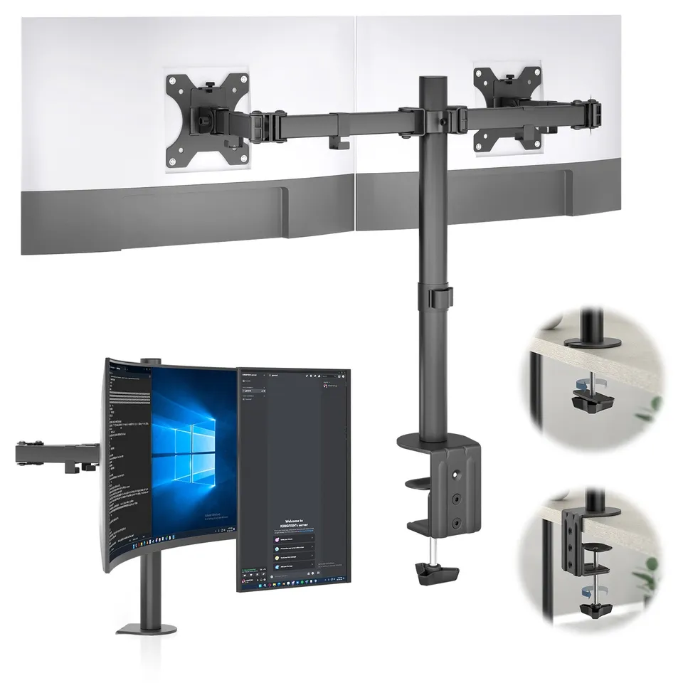 acropaq-arbeitsergonomie-monitorarm-2-monitore-13-32-zoll-klemme image 1