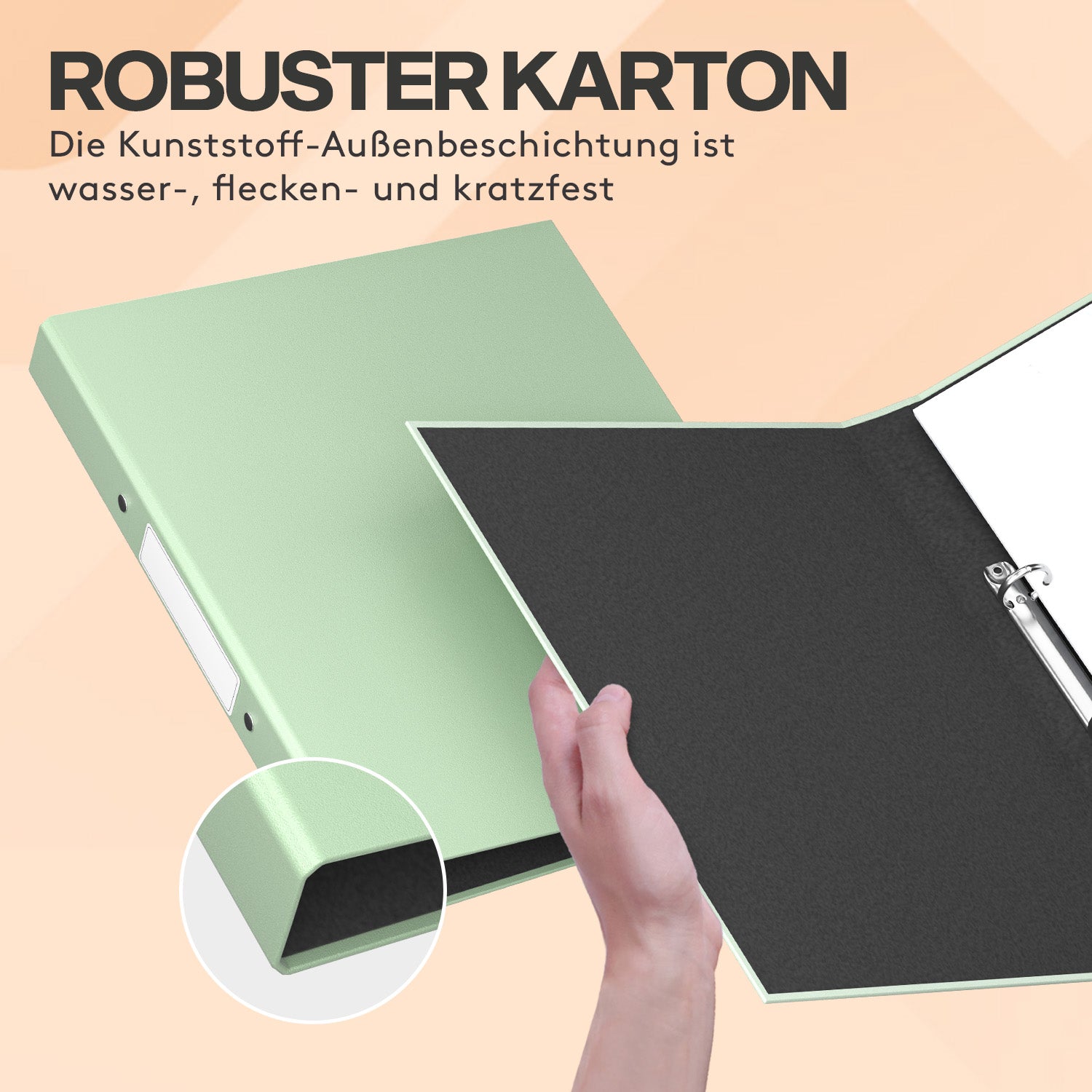 acropaq-ringordner-a4-40-mm-8er-set-erdfarben image 5