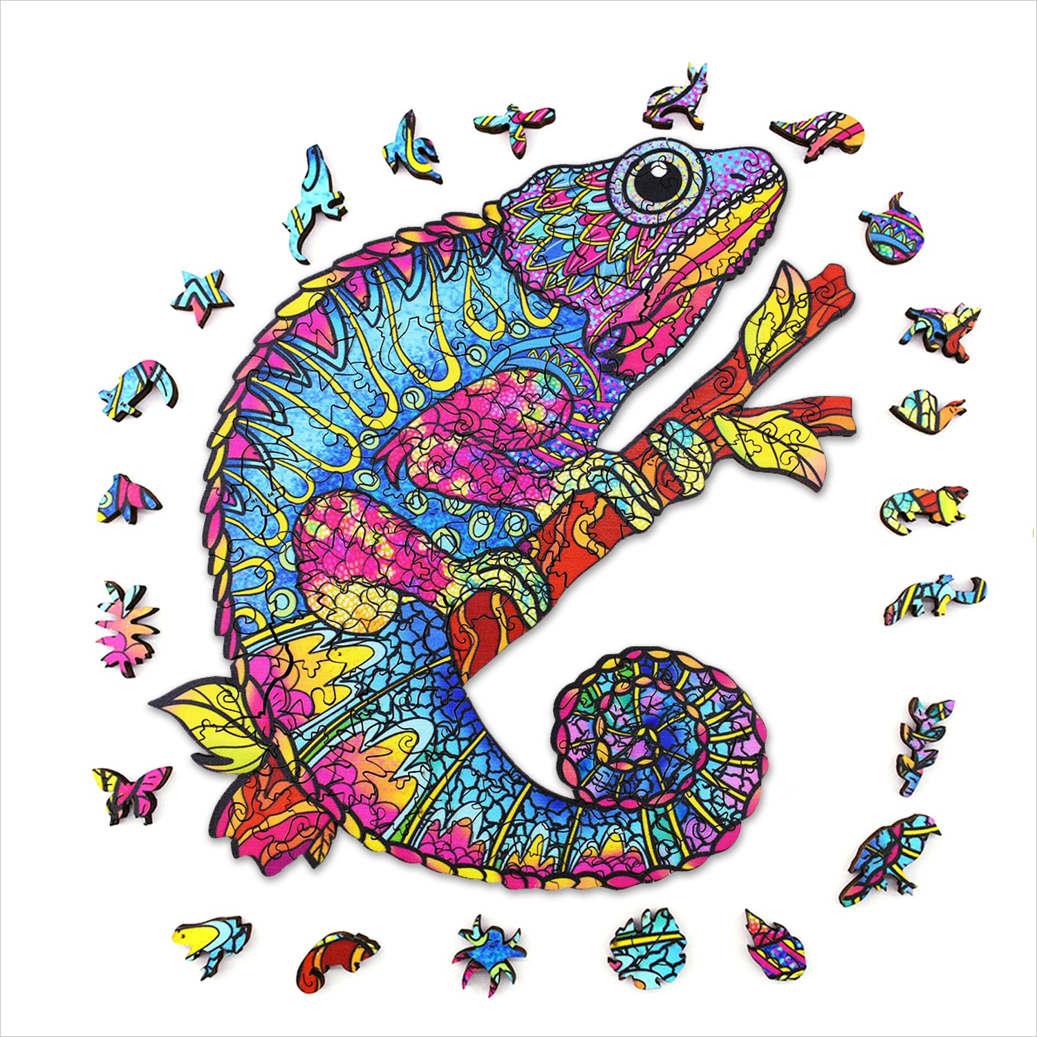 acropaq-puzzles-holzpuzzle-cham-leon-200-teile-a3 image 1