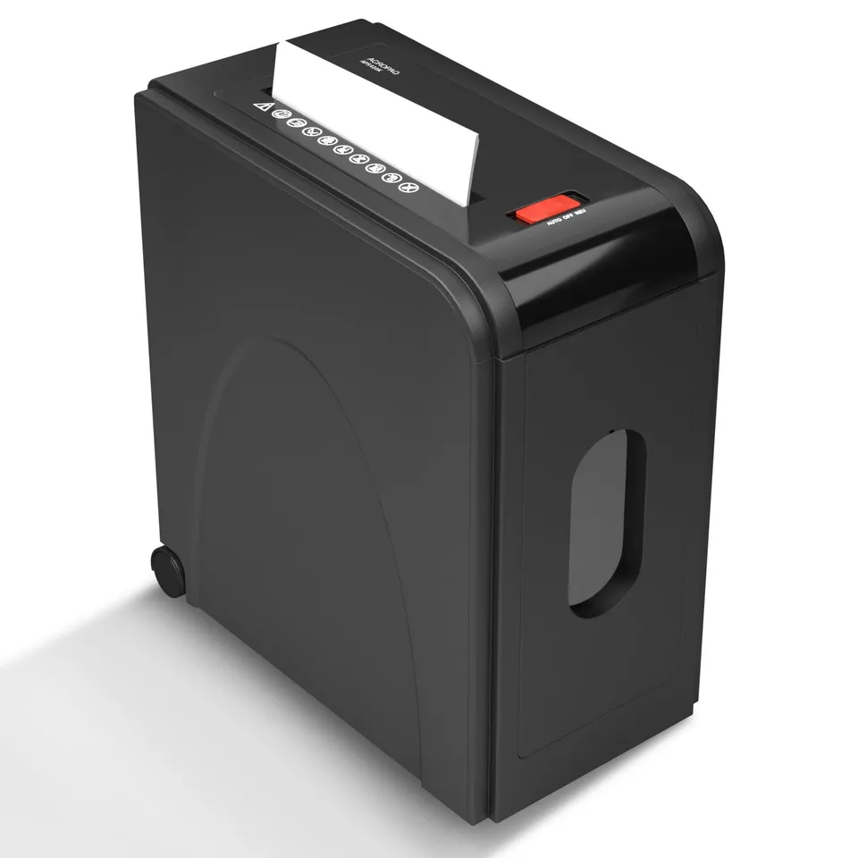 acropaq-aktenvernichter-p4-reisswolf-10-blatt-16-liter-schwarz image 1