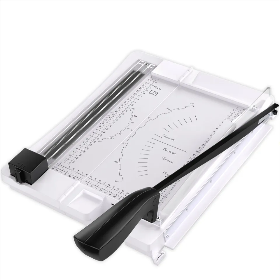 acropaq-papierschneider-a4-a3-hebel-rolle-wei-3-klingen image 1