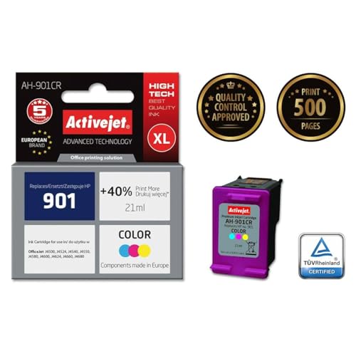 activejet-ah-901cr-tintenpatrone-color-21-ml-f-r-hp-officejet image 4