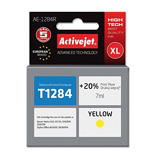 activejet-ae-1284r-tintenpatrone-gelb-epson-t1284-7-ml image 2