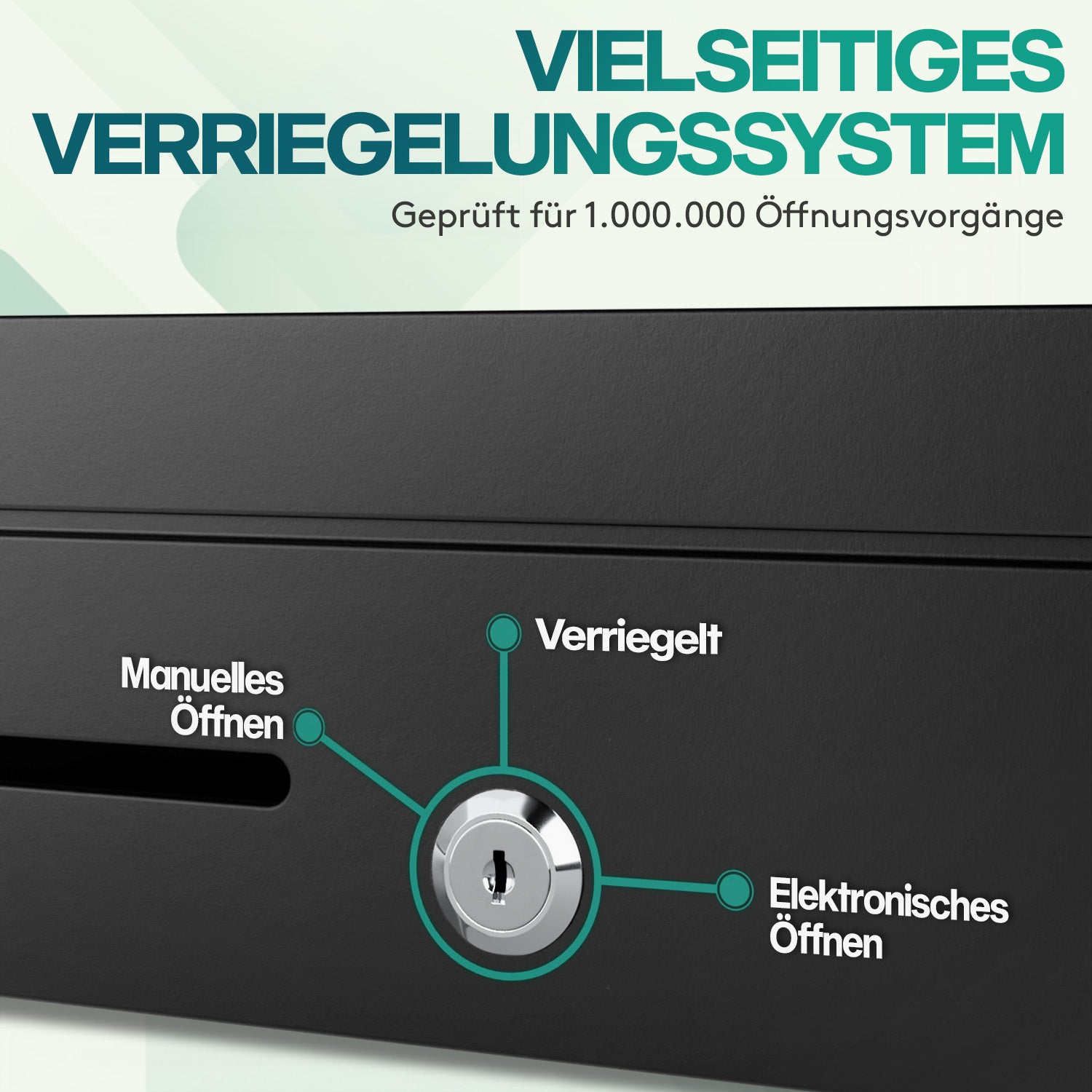 acropaq-cash-handling-klappdeckel-kassenlade-schwarz-metall image 6