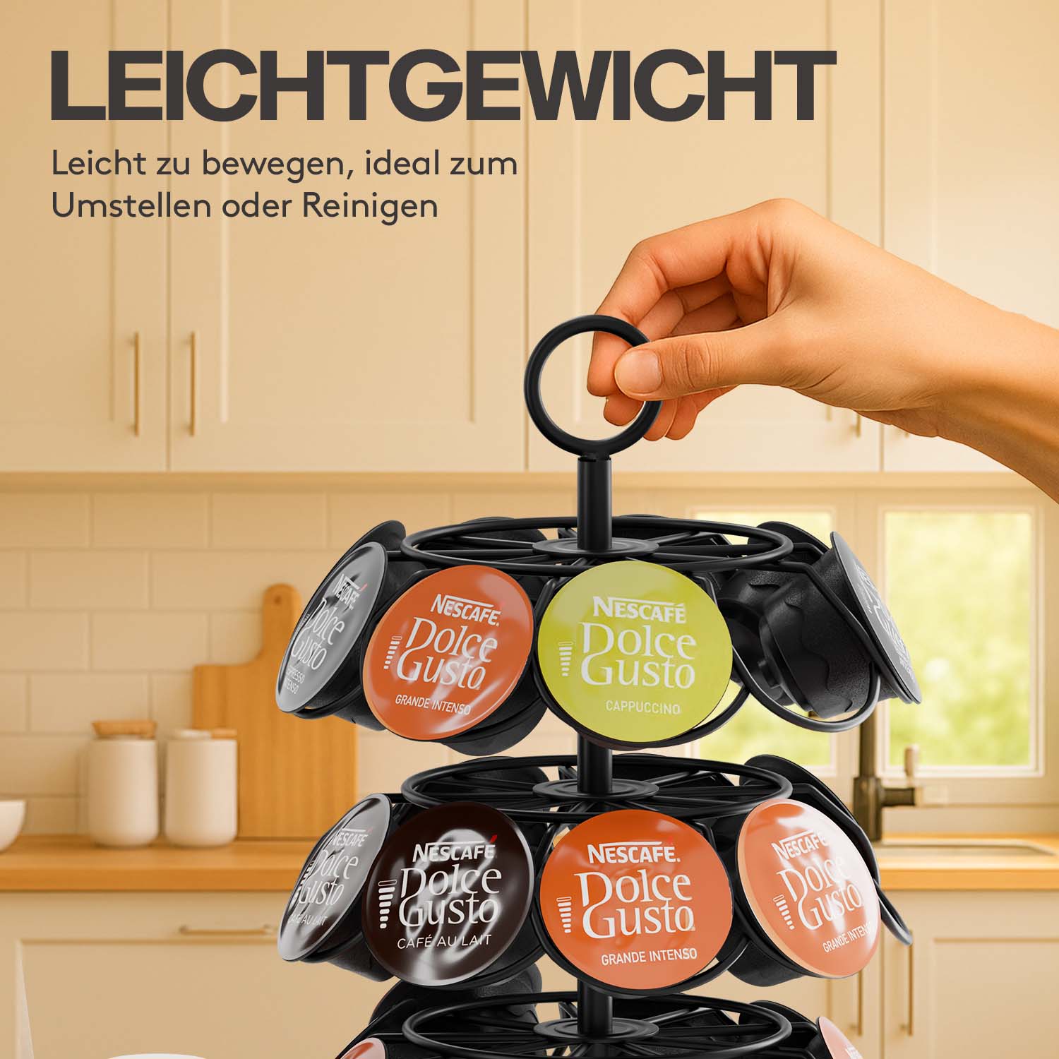 acropaq-kapselhalter-dolce-gusto-36-schwarz-drehbar image 4