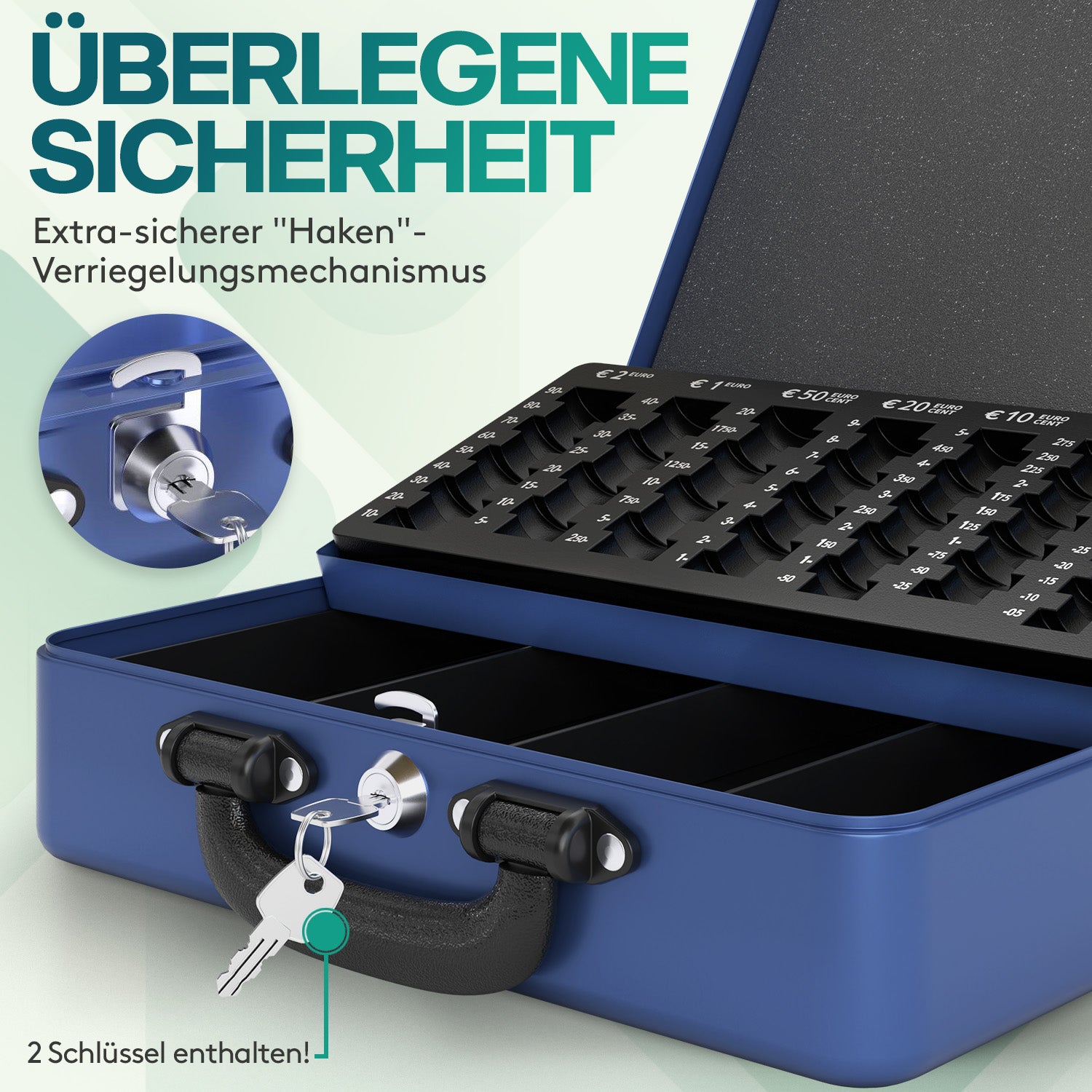 acropaq-cash-handling-geldkassette-30x25x9-cm-blau-mit-schl-ssel image 4