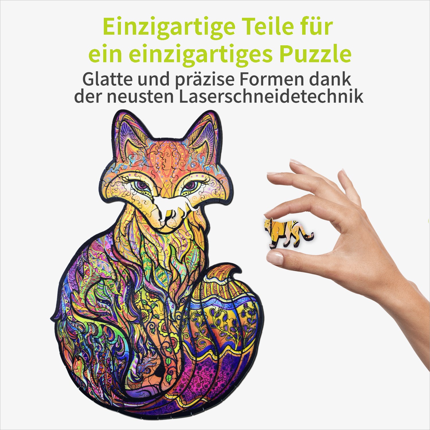 acropaq-holzpuzzle-fuchs-150-teile-a4-format image 2