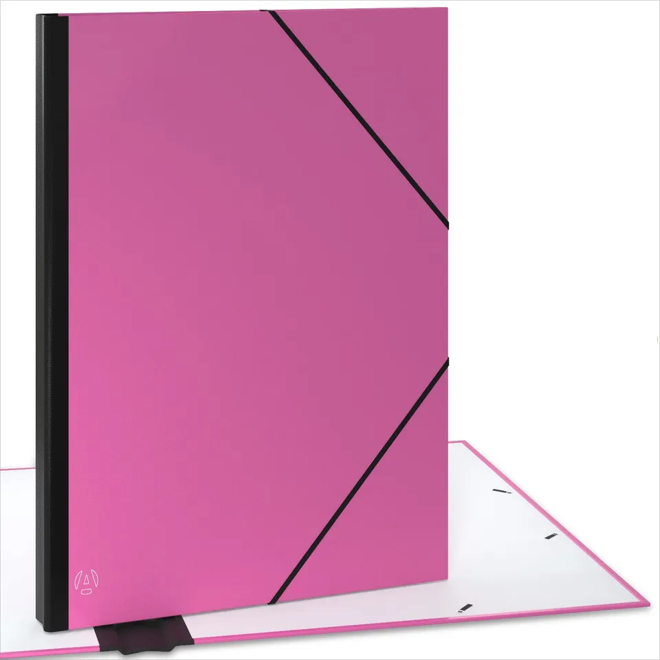 acropaq-zeichenmappe-a2-52x72-cm-rosa-gummiband image 1