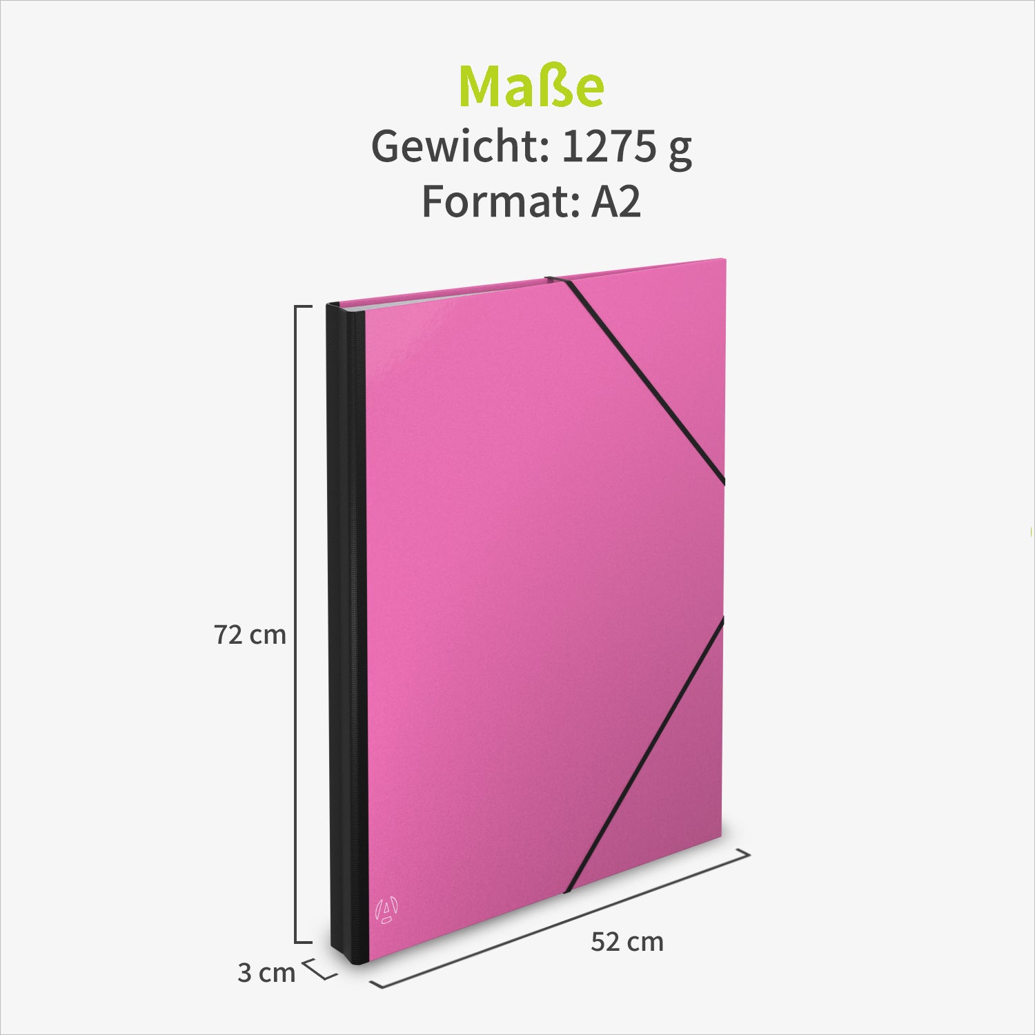 acropaq-zeichenmappe-a2-rosa-gro-52x72-cm-mit-gummiband image 6