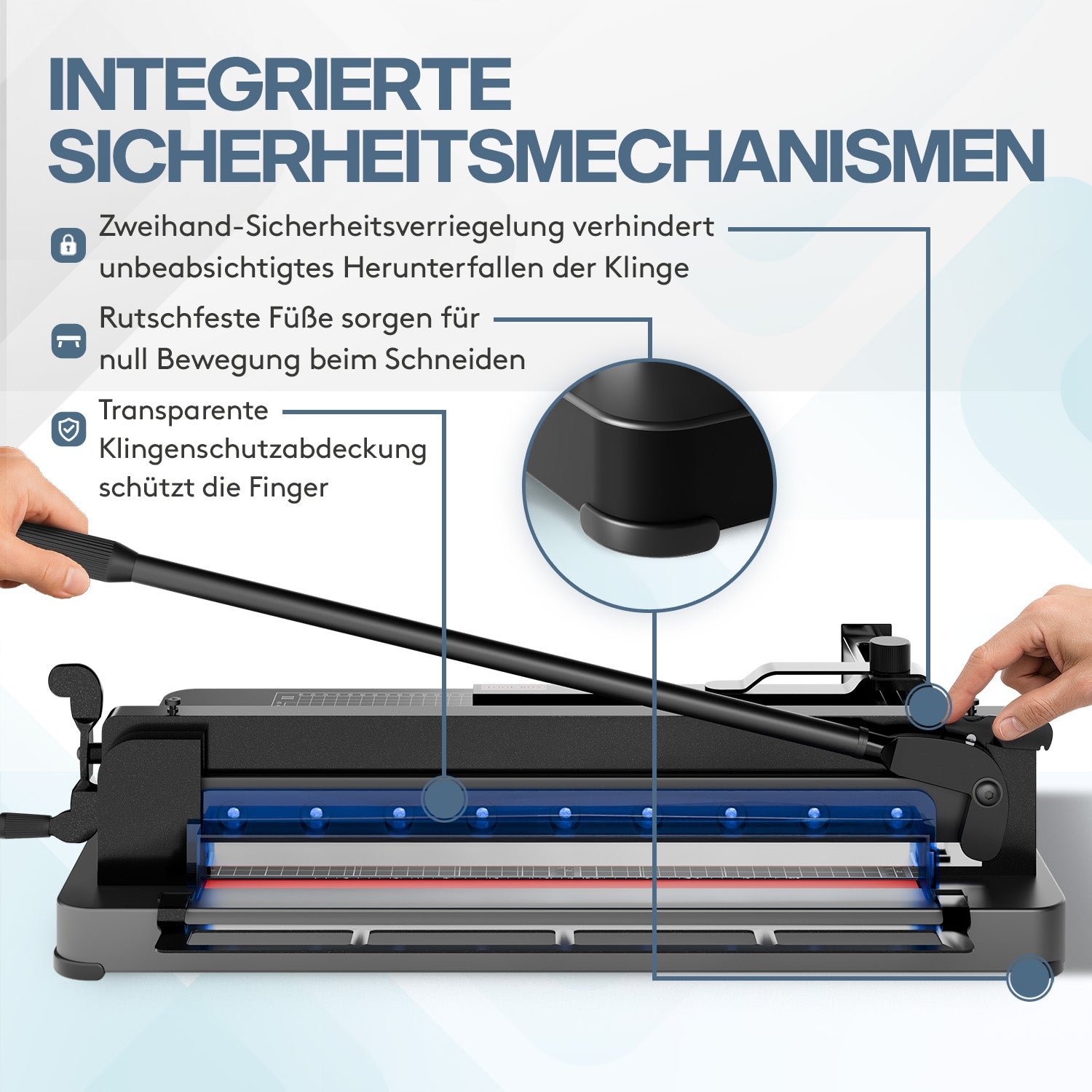 acropaq-papierschneider-a3-400-blatt-schwarz-stahlbasis image 4