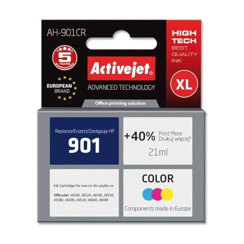 activejet-ah-901cr-tintenpatrone-color-21-ml-f-r-hp-officejet image 3