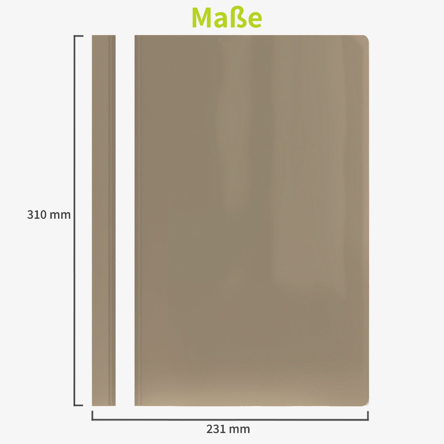 acropaq-berichtsmappen-a4-pp-pastellkhaki-10er-pack image 7