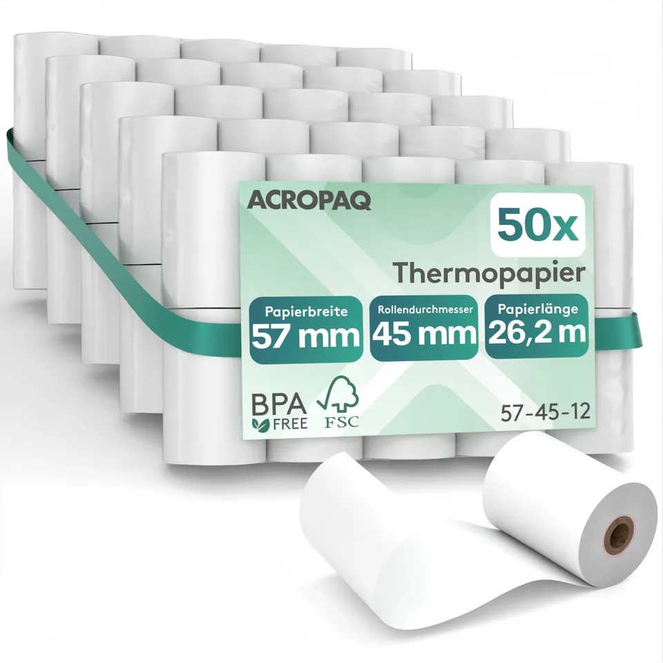 acropaq-cash-handling-kassenrollen-57x47mm-thermisch-50er-wei image 1