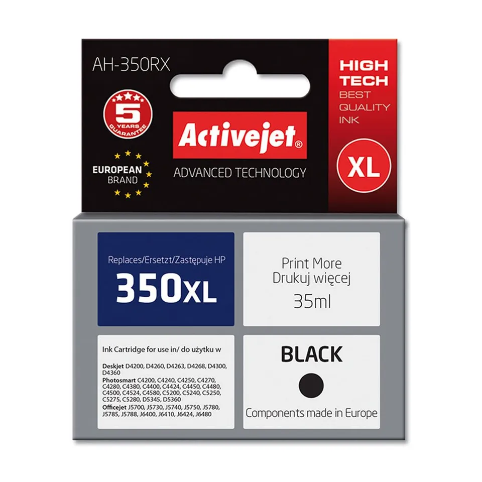 activejet-ah-350rx-druckerpatrone-hp-350xl-schwarz-35ml image 1