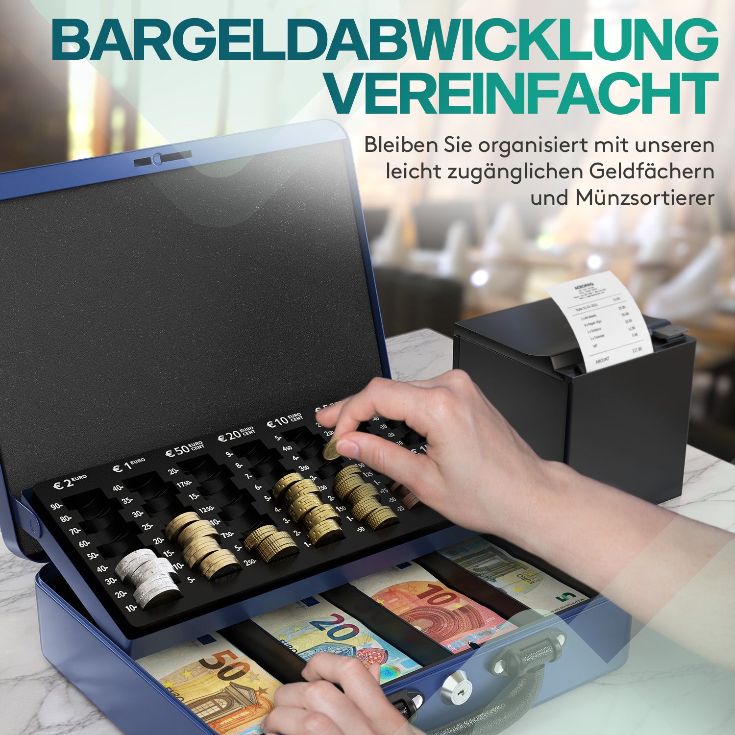 acropaq-cash-handling-geldkassette-30x25x9-cm-blau-mit-schl-ssel image 3