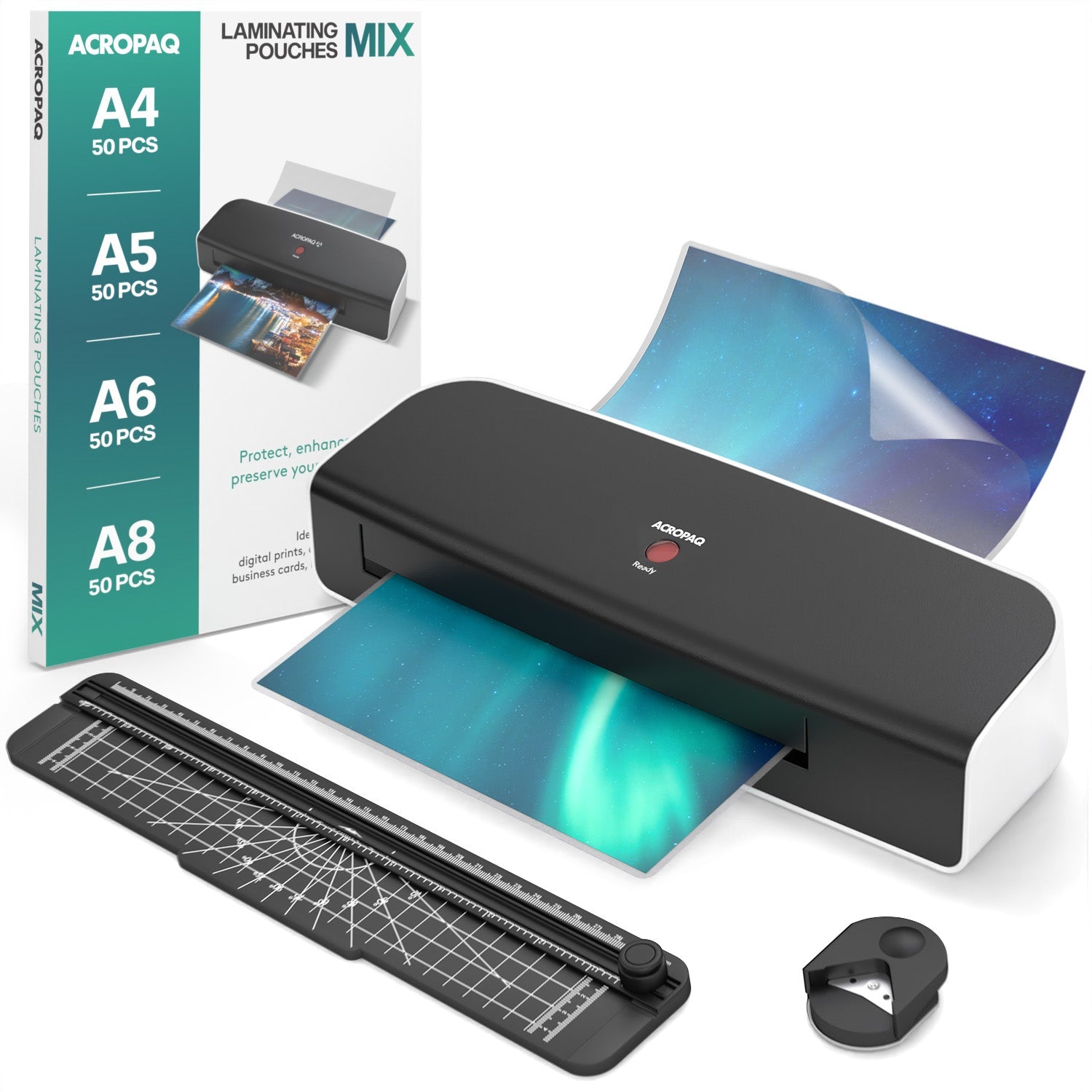 acropaq-al490-laminierger-t-a4-set-mit-200-folien image 1