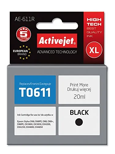 activejet-ae-611r-tintenpatrone-schwarz-20-ml-f-r-epson image 1