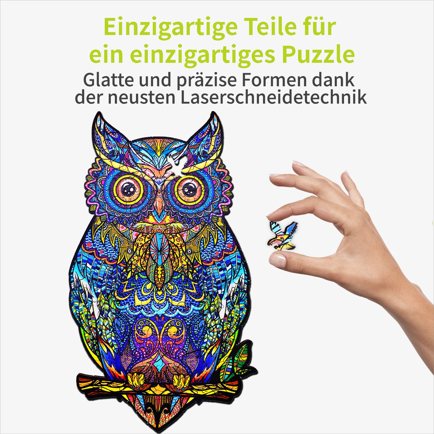 acropaq-puzzles-holzpuzzle-eule-150-teile-a4 image 2