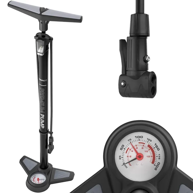 acropaq-fahrradpumpe-mit-manometer-alle-ventile image 1