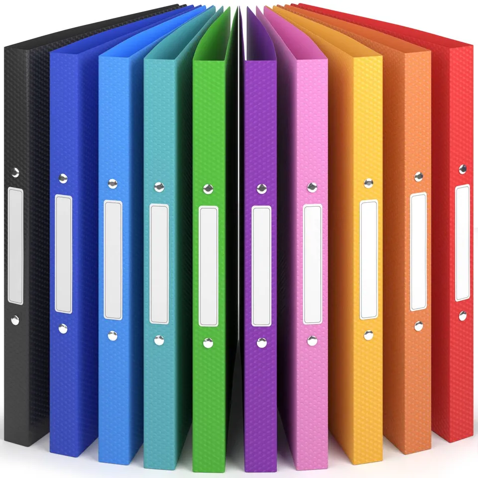 acropaq-ordner-a4-2-ringe-2-2cm-10er-regenbogen-nature image 1