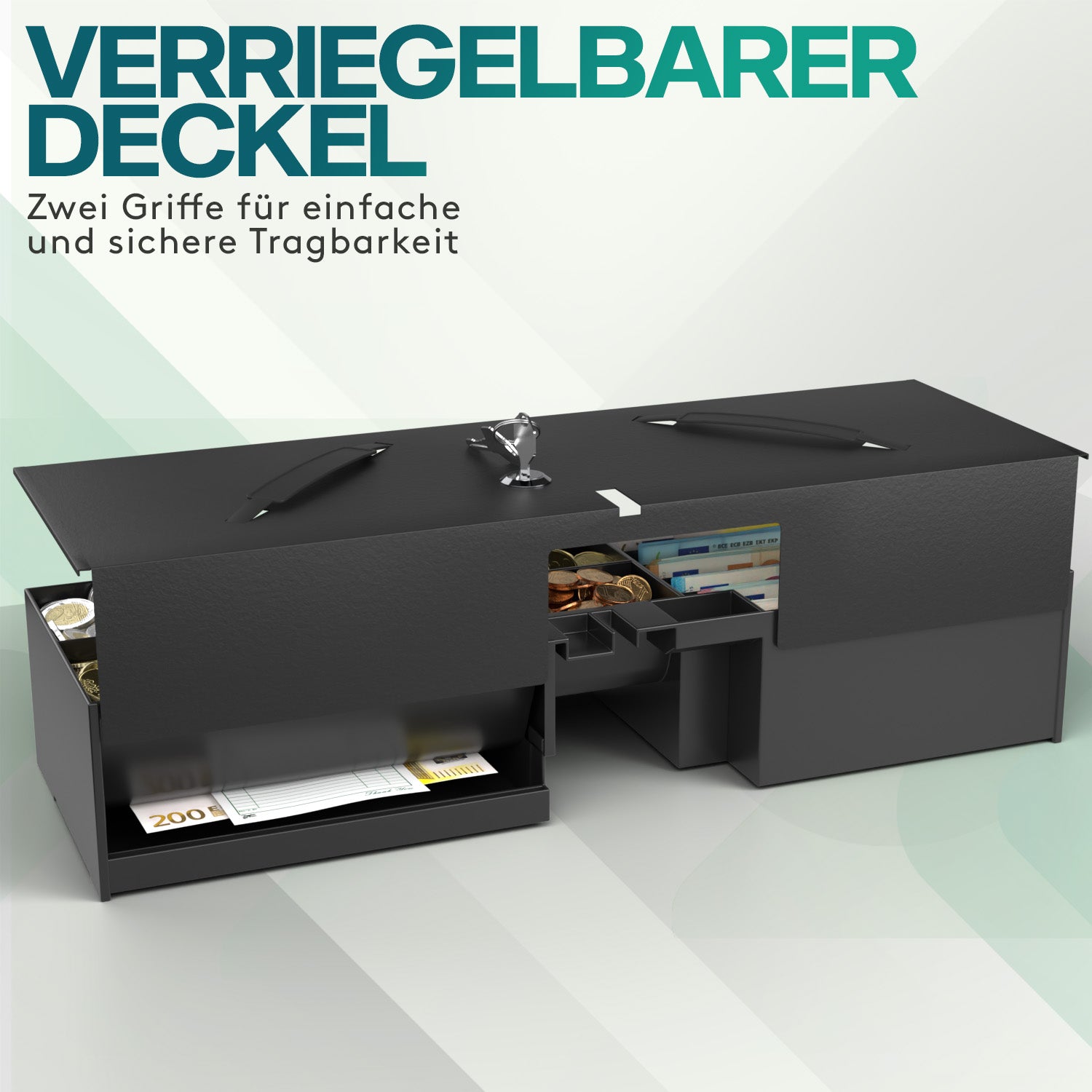 acropaq-kasseneinsatz-geldkassette-schwarz-8-m-nzf-cher-5-scheinf-cher image 5