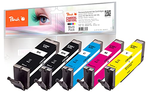peach-pbp-pi100-396-patronen-canon-580-581xxl-5er-spar-pack image 2