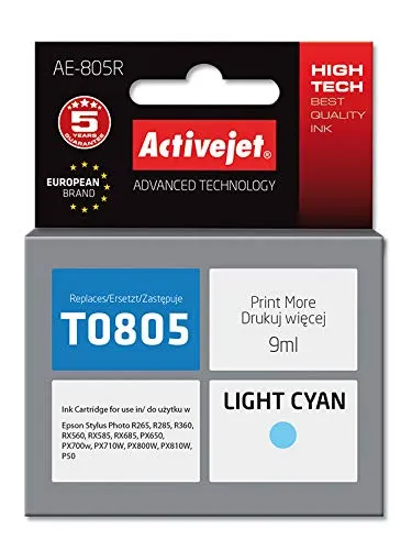 activejet-ae-805r-tinte-hellcyan-f-r-epson-t0805-9-ml image 1