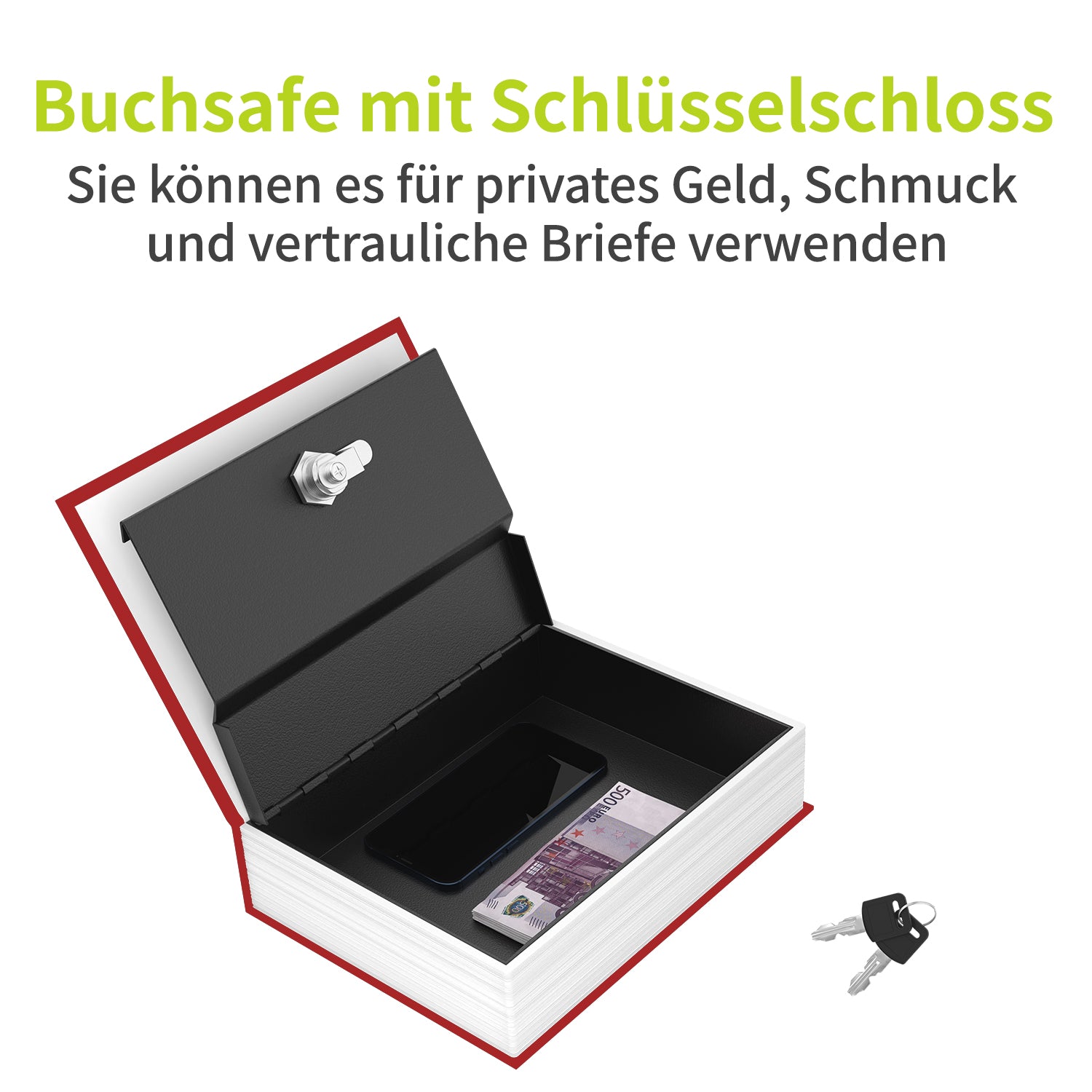 acropaq-buchsafe-klein-rot-mit-schl-sselschloss image 3