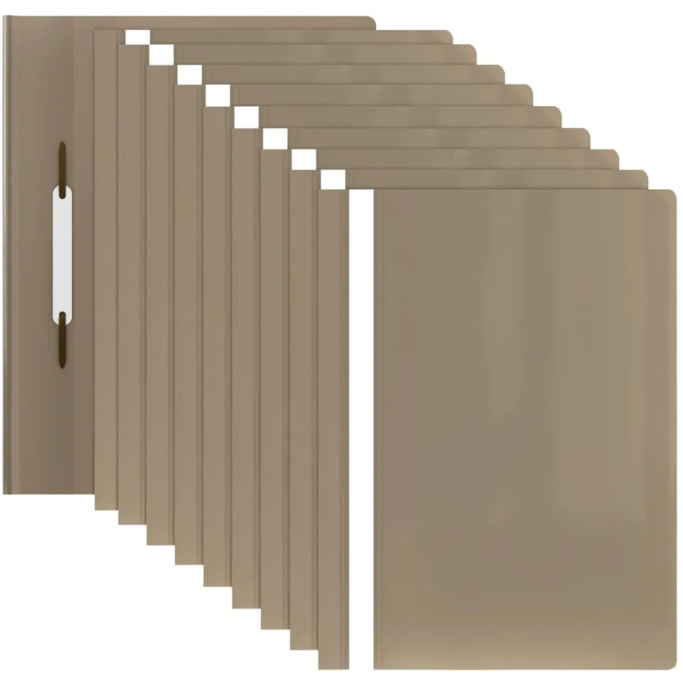acropaq-sammelmappen-a4-khaki-pastell-dreiklapper-10er-pack image 1